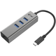 i-tec USB C Metal 3 port HUB Gigabit Ethernet 1x USB C na RJ-45 3x USB 3.0 LED