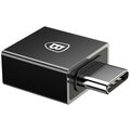 Baseus Exquisite adaptér USB-C samec/USB samice, černá_1135877901