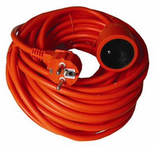 Solight prodlužovací kabel - spojka, 1 zásuvka, 20m, oranžová