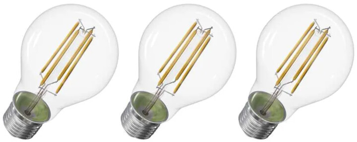 Emos LED žárovka Filament 3.8W (60W), 806lm, E27, neutrální bílá, 3ks_1188868364