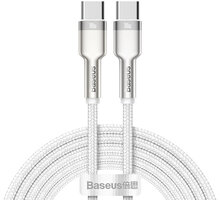 BASEUS kabel Cafule Series, USB-C, M/M, nabíjecí, datový, 100W, 2m, bílá_1779062422