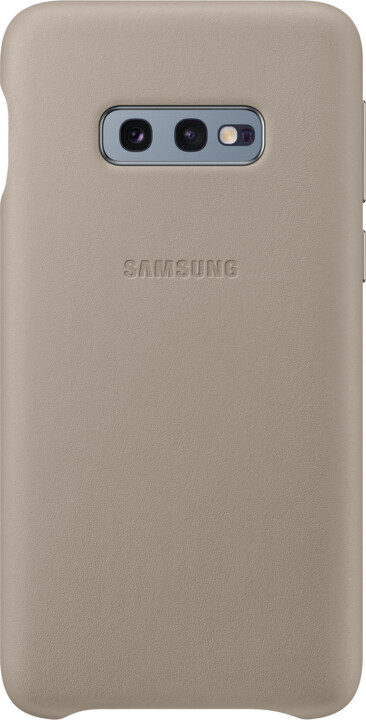 Samsung kožený zadní kryt pro Samsung G970 Galaxy S10e, šedá_61294071