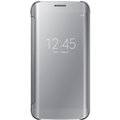 Samsung Clear View EF-ZG925B pouzdro pro Galaxy S6 Edge (G925), stříbrná