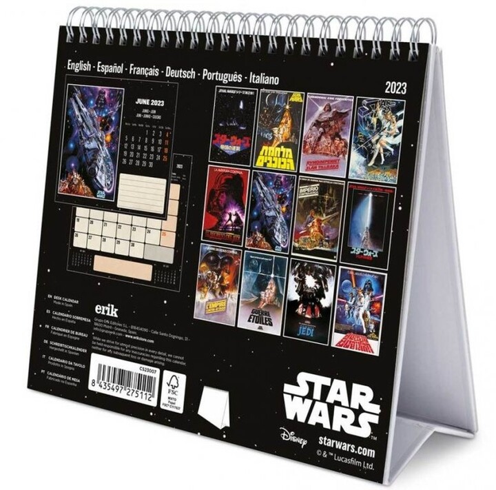 Kalendář 2023 Star Wars - Classic Deluxe, stolní_511617981