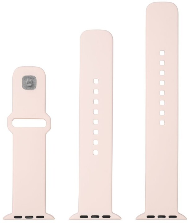 FIXED set silikonových řemínků Silicone Sporty pro Apple Watch 42/44/45mm, růžová_1635921286