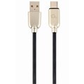 Gembird kabel CABLEXPERT USB-A - USB-C, M/M, PREMIUM QUALITY, pogumovaný,1m, černá