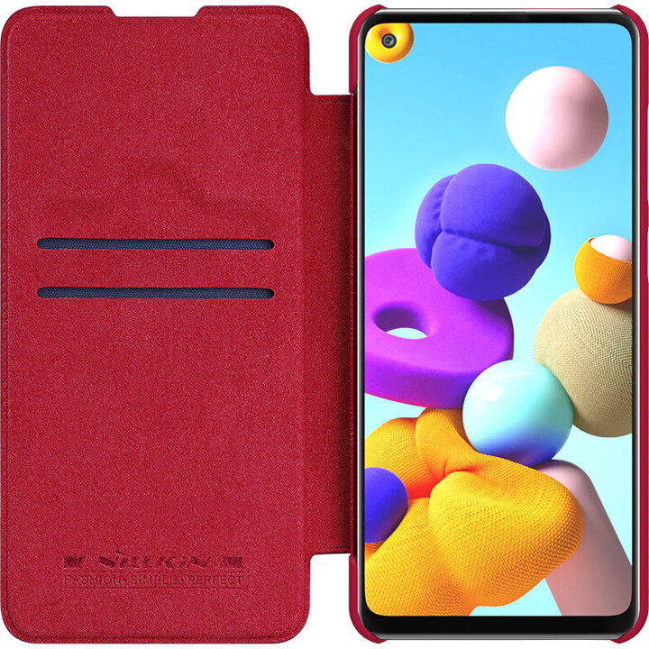 Nillkin pouzdro Qin Book Pouzdro pro Samsung Galaxy A21s, červená_1478442670