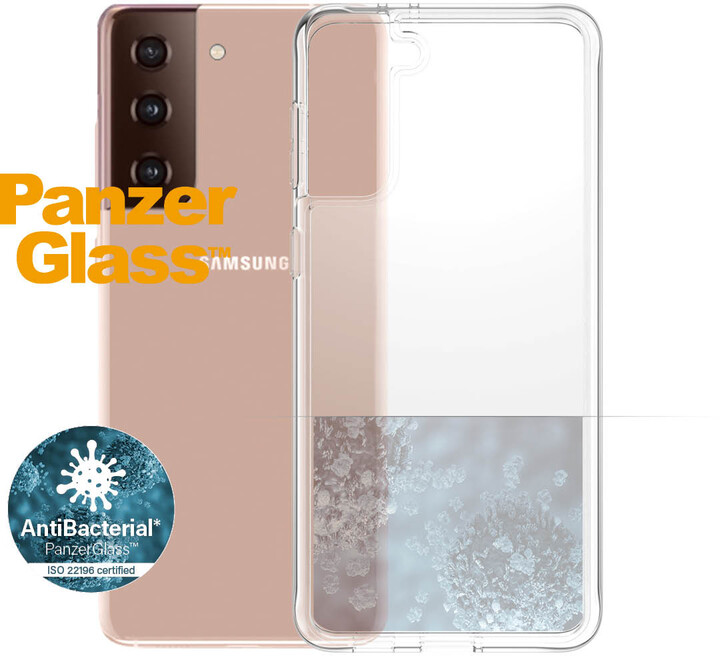 PanzerGlass ochranný kryt ClearCase pro Samsung Galaxy S21+, antibakteriální, transparentní