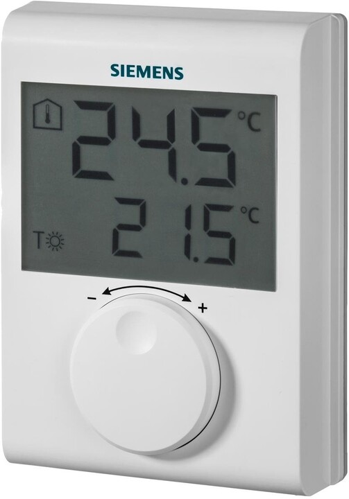 Siemens digitální prostorový termostat RDH100, s kolečkem, drátový_1352204330