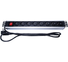 PremiumCord panel napájecí do 19&quot; racku 1.5U, 8x230V, 2m kabel, vypínač_2116643045