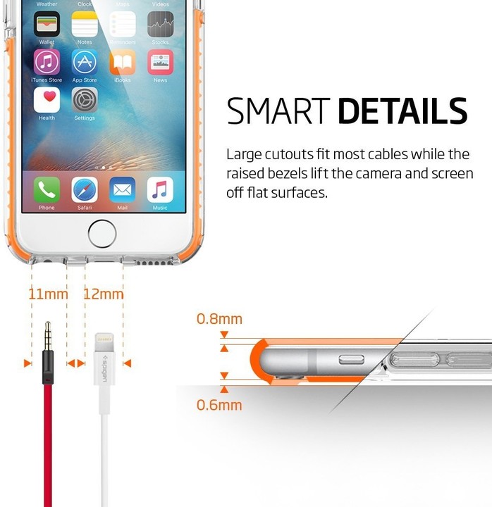 Spigen Ultra Hybrid TECH ochranný kryt pro iPhone 6/6s, crystal orange_130606023
