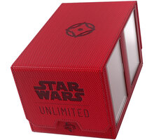 Krabička na karty Gamegenic - Star Wars: Unlimited Double Deck Pod, červená 04251715413852