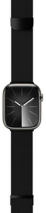 Epico ocelový pásek Milanese+ pro Apple Watch 42/44/45/49mm, černá_1348613777