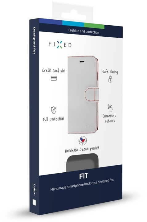 FIXED FIT pouzdro typu kniha pro Huawei P9 Lite Mini, bílé_2093250552