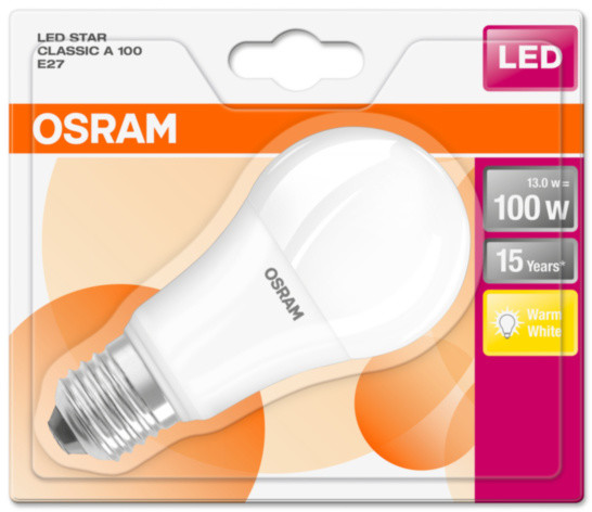Osram LED STAR ClasA 13W 827 E27 noDIM A+ 2700K_1246653881