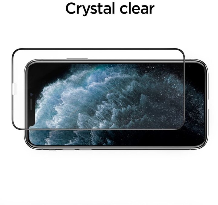 Spigen ochranné sklo AlignMaster FC pro Apple iPhone 11 Pro Max, černá_818706191