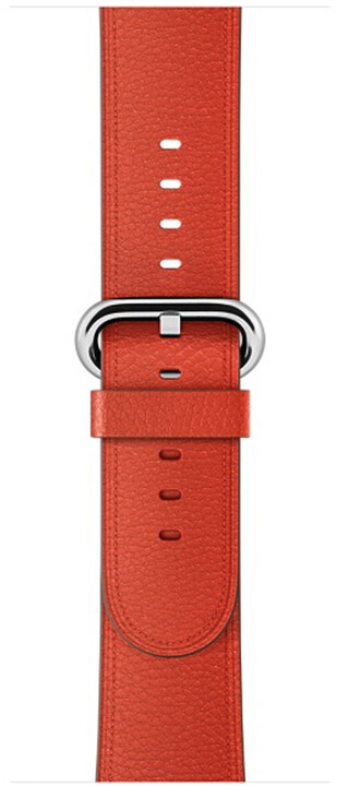 MAX kožený řemínek MAS48 pro Apple Watch, 42/44mm, červená_248525589
