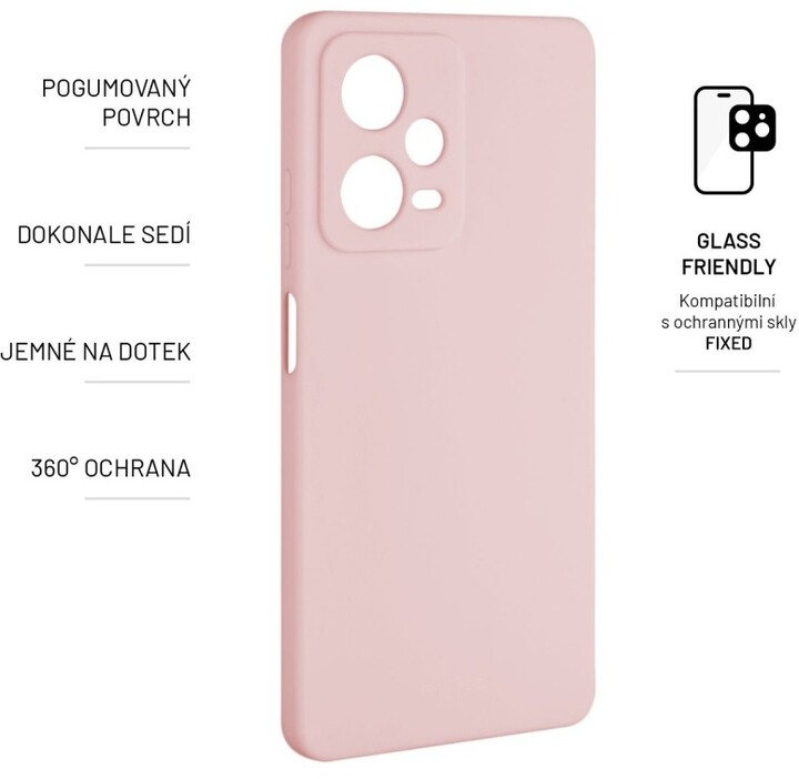 FIXED zadní kryt Story pro Xiaomi Redmi Note 12 Pro 5G, růžová_908031851