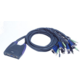 ATEN 4-port KVM USB mini, audio, 1.8m_301432396