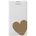 Samsung flipové pouzdro s kapsou EF-EN900B pro Galaxy Note 3, bílo-zlatá_1758287343