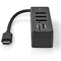 Nedis USB hub, 5 portový, USB-C, 3x USB 3.2 Gen 1, SD &amp; MicroSD_178858416