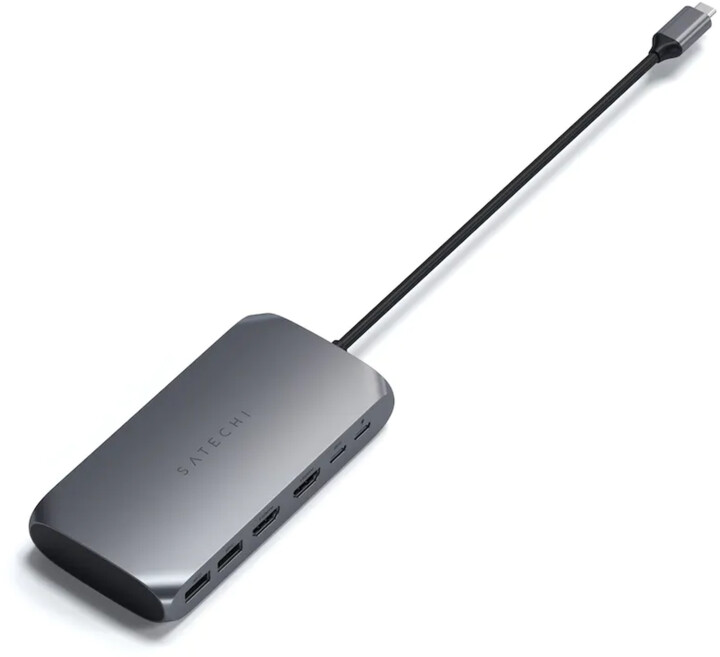 Satechi Aluminium USB-C Multimedia Adapter M1, 4K HDMI, USB-C PD 85W, USB-C data, 2x USB-A_52983061