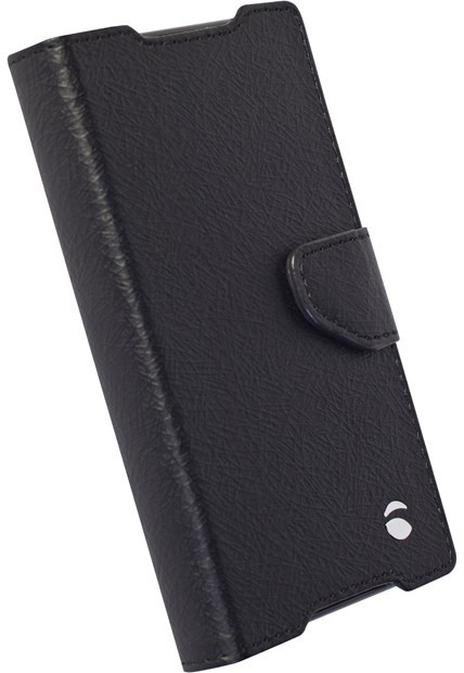 Krusell polohovací pouzdro BORAS FolioWallet pro Sony Xperia Z5 Compact, černá_2864580