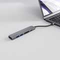 EPICO multifunkční HUB 6v1, 2x USB-A, USB-C, HDMI 8K, microSD/SD, šedá_741797558