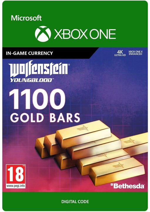 Wolfenstein: Youngblood - 1100 Gold Bars (Xbox ONE) - elektronicky_472364988