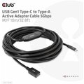 Club3D kabel USB-C - USB-A, 5 Gbps (M/F), 10m_1986030655