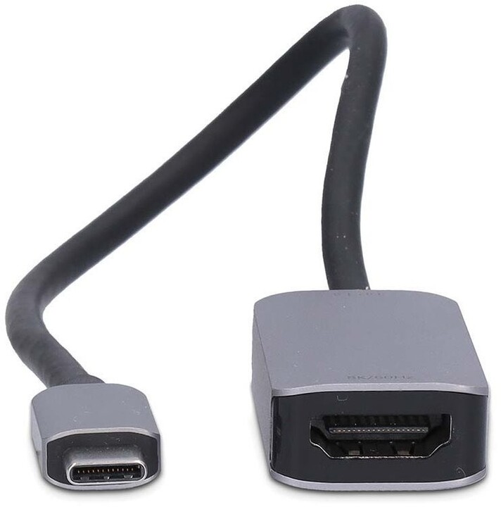 Nedis adaptér USB-C - HDMI, 8K@60Hz, 0.2m, šedá_524265017