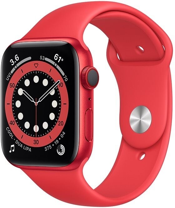 Apple Watch Series 6 Cellular, 44mm, (PRODUCT)RED, (PRODUCT)RED Sport Band - Regular_1636832306