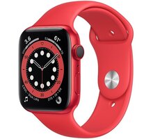 Apple Watch Series 6 Cellular, 44mm, (PRODUCT)RED, (PRODUCT)RED Sport Band - Regular Cestovní poukaz v hodnotě 100 EUR + Poukaz 200 Kč na nákup na Mall.cz + S pojištěním od Mutumutu dostanete 5 000 Kč zpět - více ZDE + O2 TV HBO a Sport Pack na dva měsíce