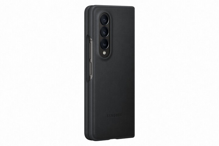 Samsung kožený kryt pro Galaxy Z Fold4, černá_1976714204