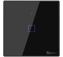 Chytrý vypínač WiFi + RF 433 Sonoff T3 EU TX (1-channel) černá IM190314018