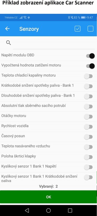 Automobilová diagnostická jednotka pro OBD-II, WiFi, pro iOS, Android, Windows Phone_714541215