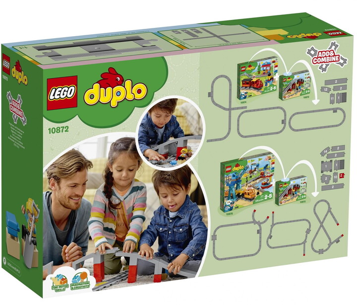 LEGO® DUPLO® Town 10872 Doplňky k vláčku – most a koleje_235124045