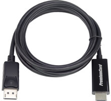 PremiumCord DisplayPort na HDMI kabel 1m M/M
