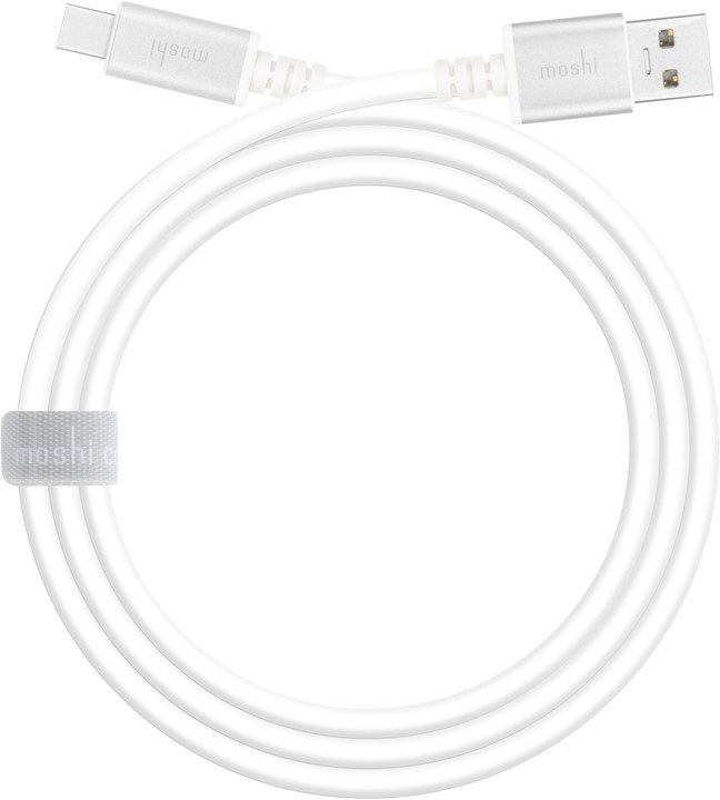 Moshi USB Cable to USB C, 1m, bílá_468531191