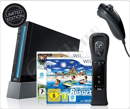 Nintendo Wii - Black Sports Resort_652085640