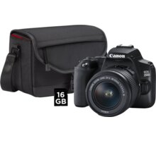 Canon EOS 250D + 18-55mm f/3.5-5.6 III + CB-SB130 + 16GB Poukaz 200 Kč na nákup na Mall.cz + O2 TV HBO a Sport Pack na dva měsíce