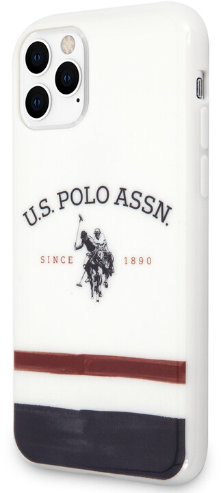 U.S. Polo ochranný kryt TPU Small Horse pro iPhone 11 Pro Max, bílá_1715050247