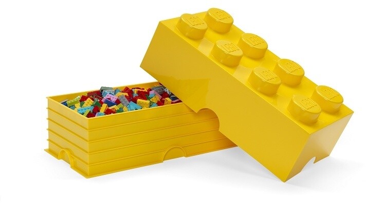 Úložný box LEGO, velký (8), žlutá_1387365567