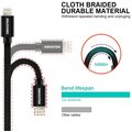 SWISSTEN textilní datový kabel USB-C - Lightning, 1,2m, stříbrný_1221259418