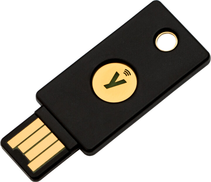 YubiKey 5 NFC - USB-A, klíč/token s vícefaktorovou autentizaci (NFC, MIFARE),_1339558466