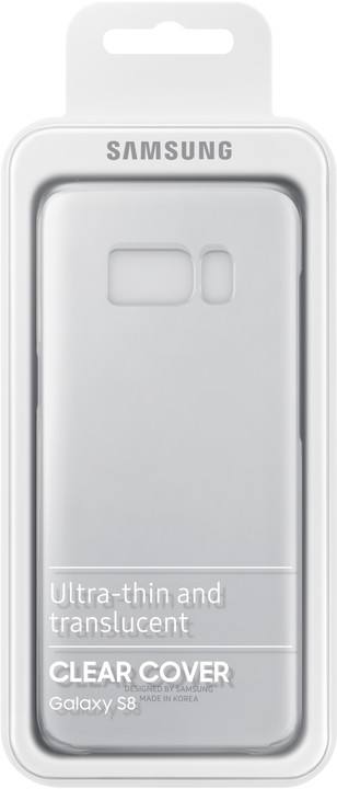 Samsung S8 poloprůhledný zadní kryt, stříbrná_1217034343