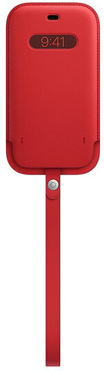 Apple kožený návlek s MagSafe pro iPhone 12/12 Pro, (PRODUCT)RED - červená_1328046939