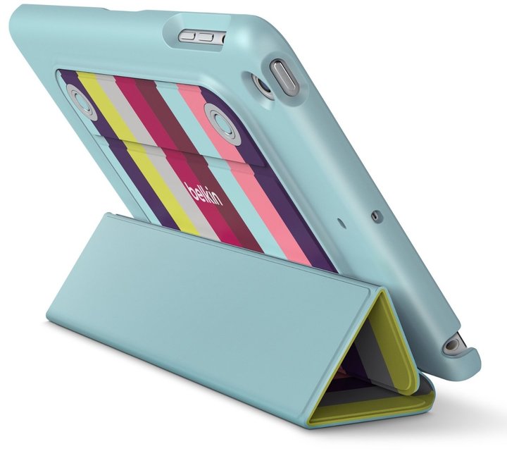 Belkin oboustranné pouzdro pro iPad mini - Modrá/Mutli colour_321333467