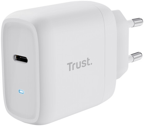Trust síťový adaptér Maxo, USB-C, 45W, bílá_1349946336