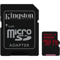 Kingston Micro SDXC Canvas React 256GB 100MB/s UHS-I U3 + SD adaptér